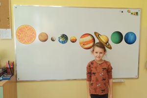 uczeń przy tablicy